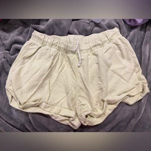 Fluorescent yellow/green sweat shorts